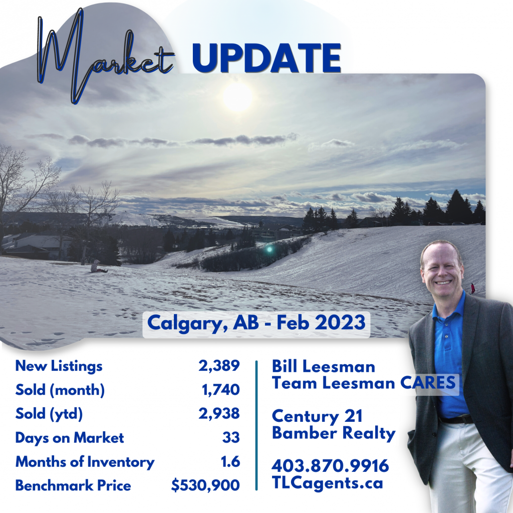 Calgary Real Estate Market Update, February 2023